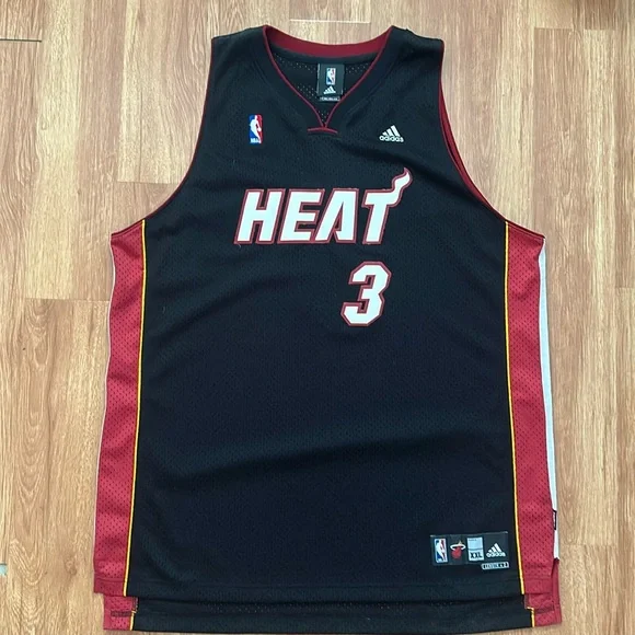 Adidas Miami Heat Wade Jersey - Picture 1 of 10